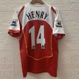 04 05 Casa Arsenal Homens HENRY Bergkamp 04 Top Retro Camisa De Futebol