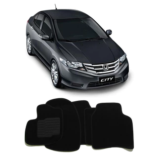 Jogo de Tapetes em Carpete Honda City 2009 2010 2011 2012 2013 2014