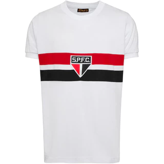 Camisa São Paulo Retrô 1970 Infantil Juvenil Unissex