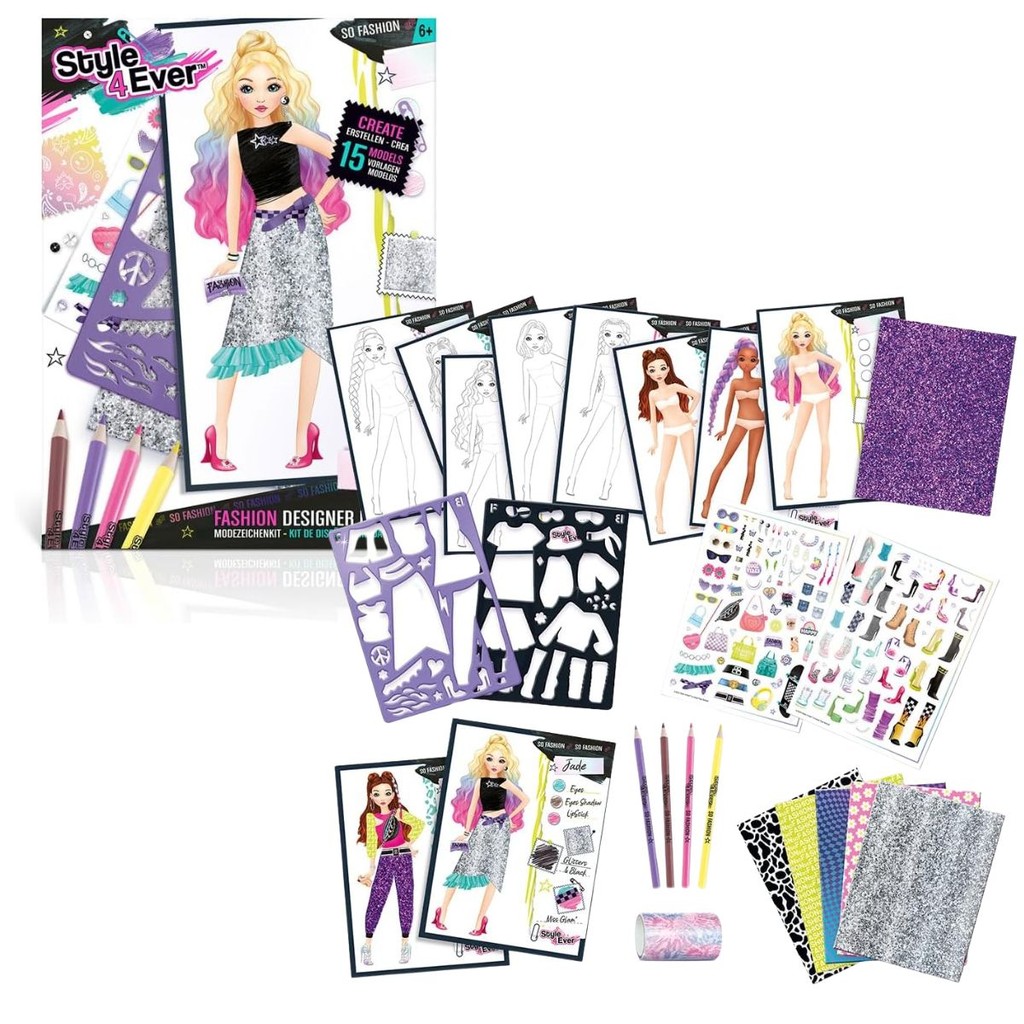 Brinquedo Fashion Kit Fashionista Style 4 Ever - Fun | Shopee Brasil