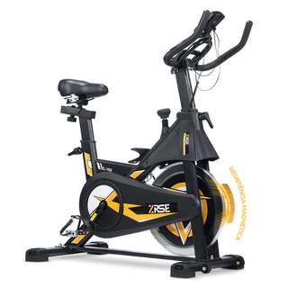 Bicicleta Ergométrica Spinning Magnética Roda de Inércia 7kg Suporta Até 180kg 1.90m