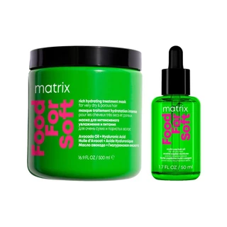 Kit Matrix Food For Soft Óleo 50ml + Máscara 500ml em Oferta na Shopee