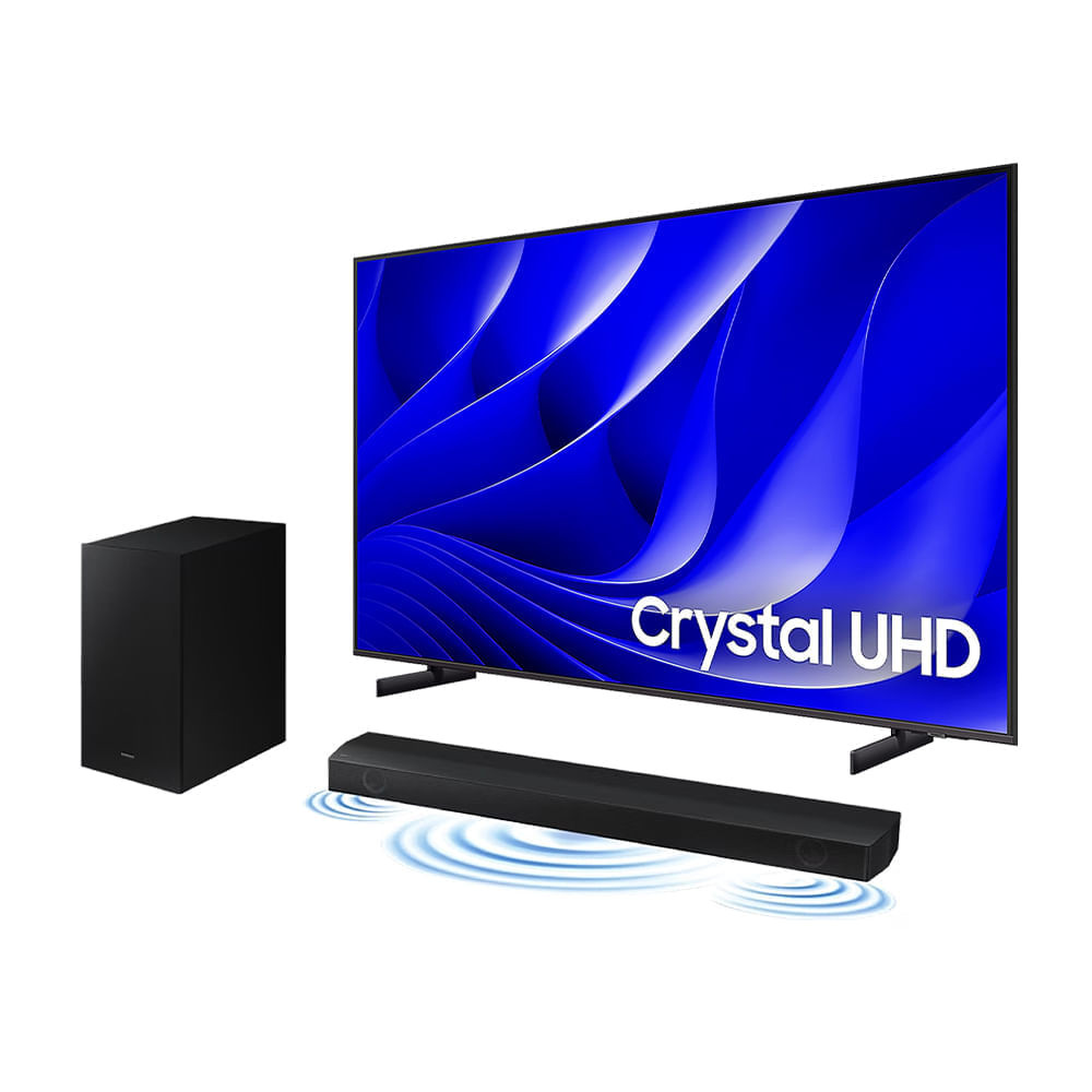 Smart TV 70" Crystal UHD 4K 70DU8000 2024 + Soundbar HW-B550 | Shopee ...