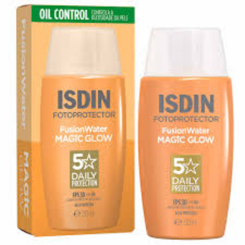 Protetor Solar Facial Isdin Fusion Water Magic Glow FPS30 50ml | Shopee ...