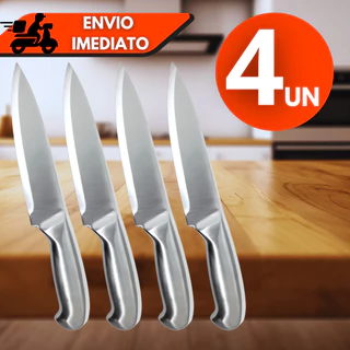 Kit 1/2/3/4 Facas Peixeira Inox 7” – Profissional e Resistente para Uso Contínuo