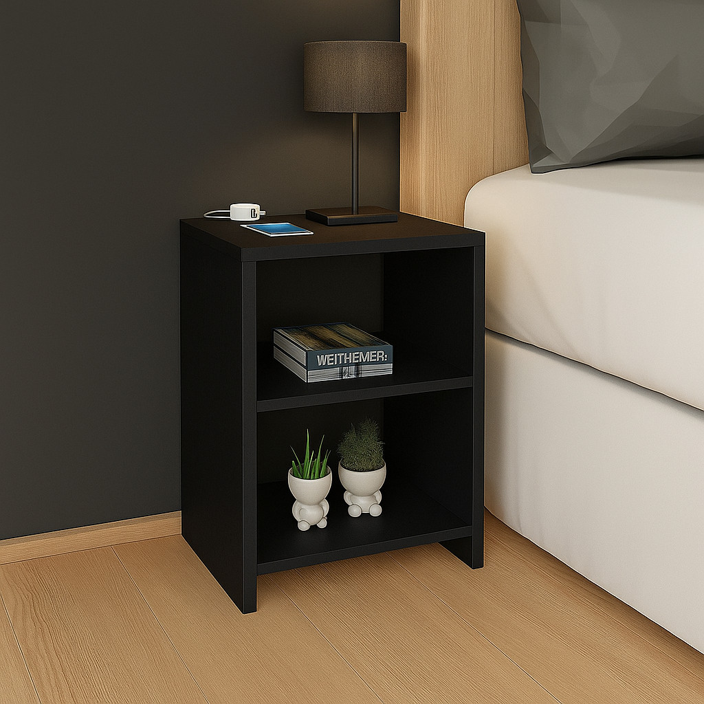 Mesa de Cabeceira Lateral Apoio Nicho Quarto Sala 100% MDF 4 Opções de Cores