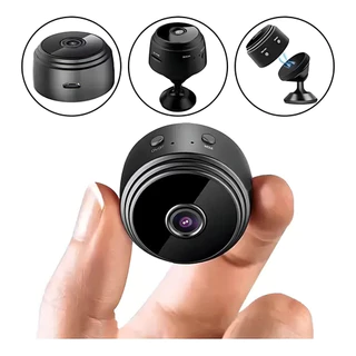 Câmera Espiã Visão Noturna Wi-fi A9 Mini Com Gravador De Voz Cor Preto em Oferta na Shopee