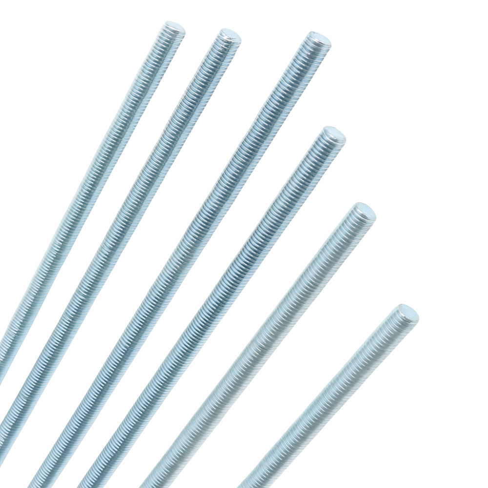 Barra Roscada Métrica M12 De 12mm - Disponible En Longitudes De 300mm Y 1000mm, Zinc Chapado, Ideal Para Construcción