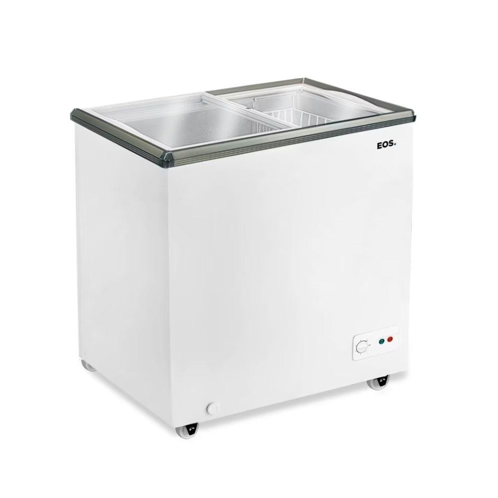 Freezer Conservador Expositor Horizontal Dupla Ação Tampa De