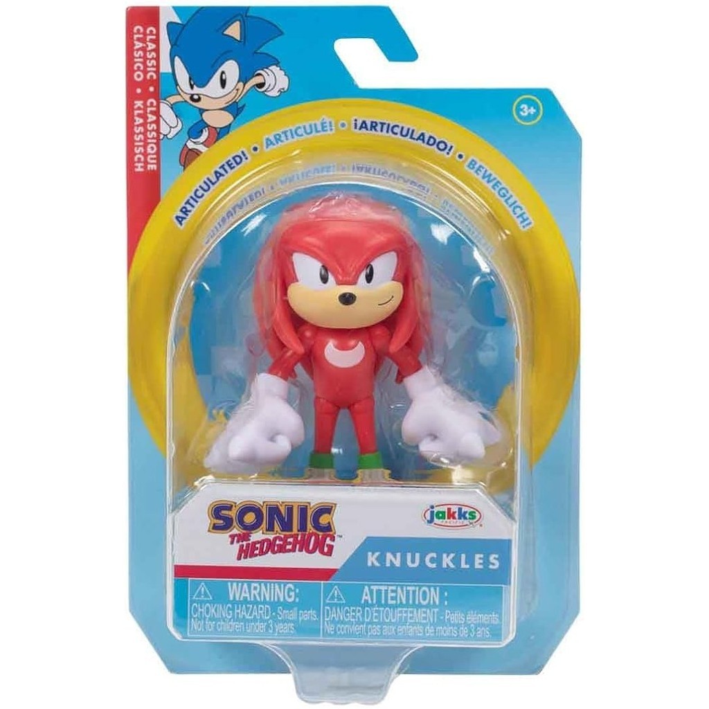 Boneco Knuckles Articulado Super Sonic de 7cm - Sonic | Shopee Brasil