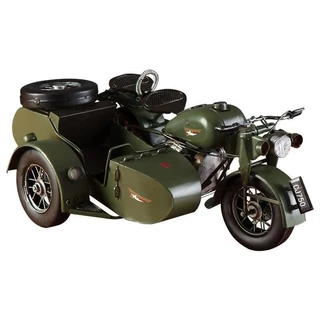 Retro nostálgico vintage feito à mão ferro de três rodas modelo de motocicleta ornamento sala de estar armário de vinho bar decoração artesanato 5ONU