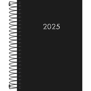 AGENDA ESPIRAL 2025 DIARIA NAPOLI PRETO TILIBRA