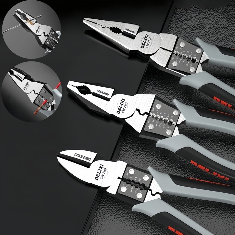 Multifuncional Universal Alicate Diagonal Heavy Agulha Nose Alicates Ferramentas De Hardware Eletricista Fio