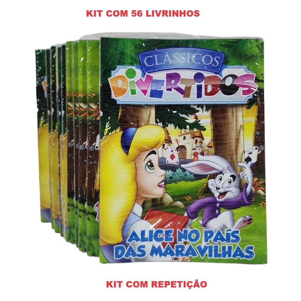 56 Livros Classicos Divertidos História - Atacado Lembrancinha Brinde De Aniversário C/ Repetição