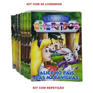 56 Livros Classicos Divertidos História - Atacado Lembrancinha Brinde De Aniversário C/ Repetição