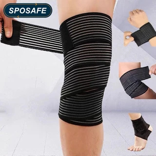 SPOSAFE 1 Pcs Atadura Elástica Para A Compressão Muscular Esportiva O Pulso Do Cotovelo Joelho De Da Cintura Tornozelo Alívio Dor Protege