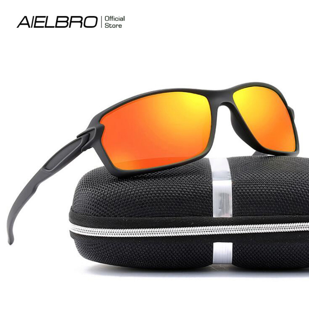 AIELBRO Óculos De Ciclismo Polarizados Proteção Para Bicicleta Esportes Ao Ar Livre Homens Mulheres