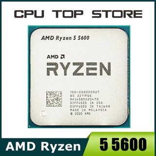 Processador AMD Ryzen 5R5 5600 CPU 3,5 GHz com 6 núcleos e 12 thread 65W L3 = 32M 100-000000927 LGA AM4