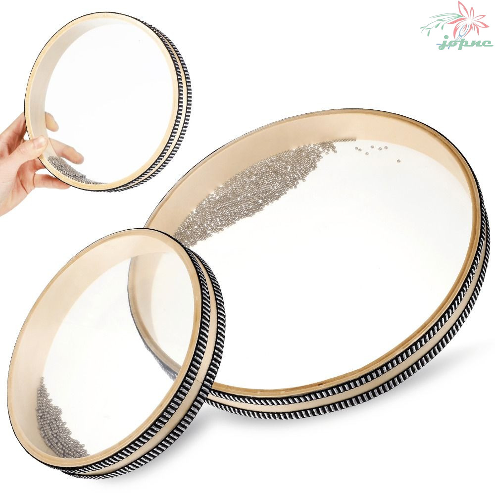 COMPUKAS Ocean Drum 2 Stück - Transparente Wellentrommeln Mit Meeresklängen