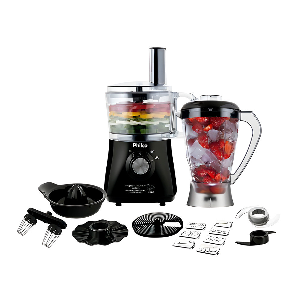 Multiprocessador Philco All In One Maximus 1000W, Preto, 220V