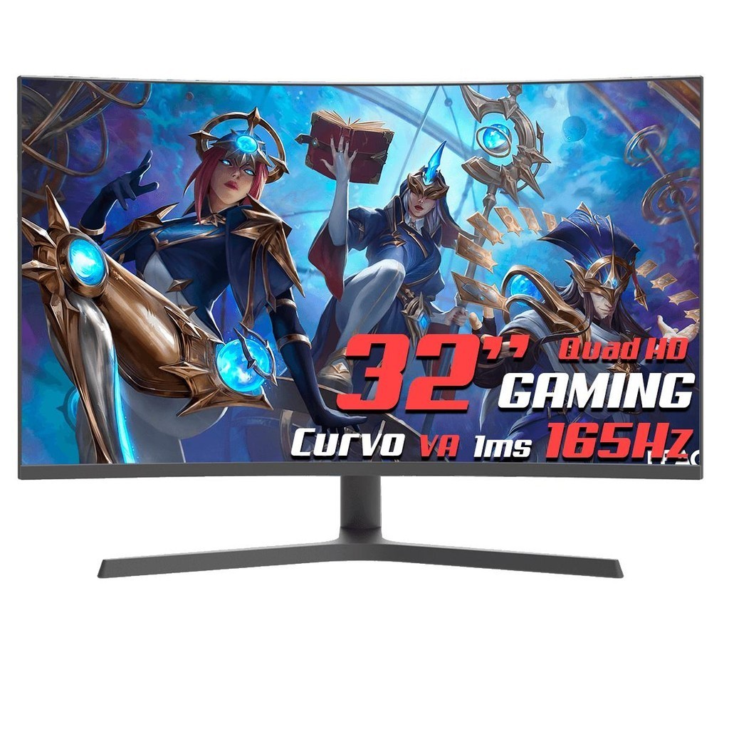 Monitor Gamer SuperFrame Prisma X, 32" Curvo, VA, 1ms, 165Hz