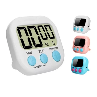 Timer Relógio Temporizador Cronometro Digital De Cozinha Mesa com Imã geladeira Números Grandes
