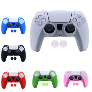 Capa Protetora Silicone Premium Controle Ps5 + Par Grip