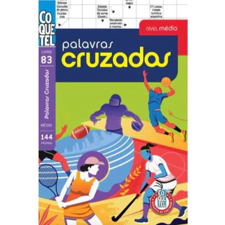 LIVRO COQUETEL PALAVRAS CRUZADAS MEDIO 83 em Oferta na Shopee