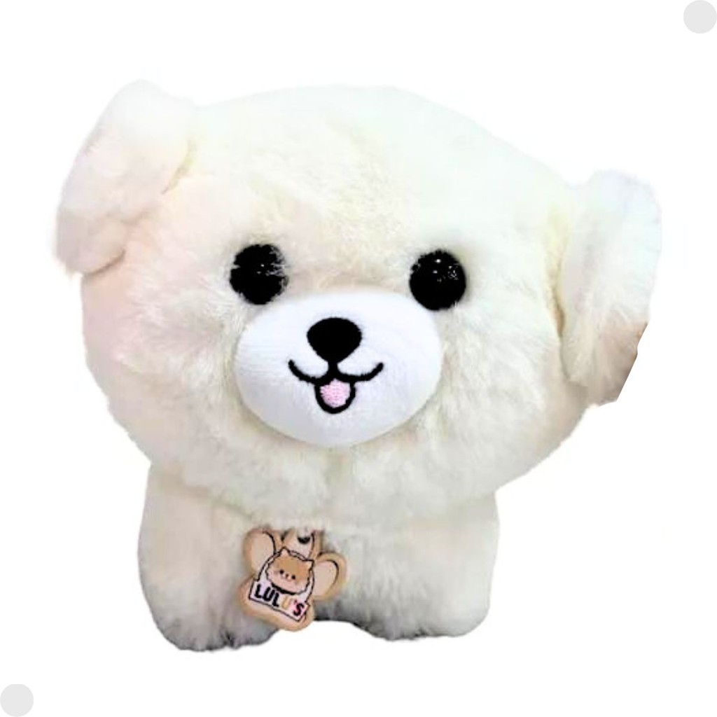 Pelúcia Infantil Cachorrinho Coleção Lulus Branco F0145-7C - Fun ...