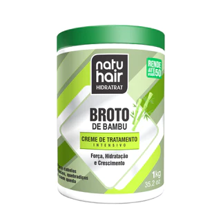 Creme De Tratamento Intensivo Hidratrat Broto De Bambu Natuhair 1kg