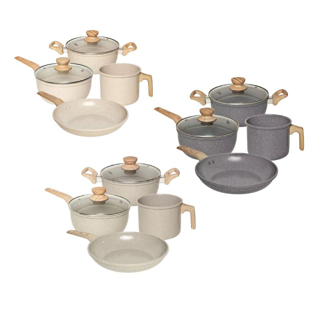 Conjunto de Panelas Antiaderentes Cerâmica 4pcs Oster