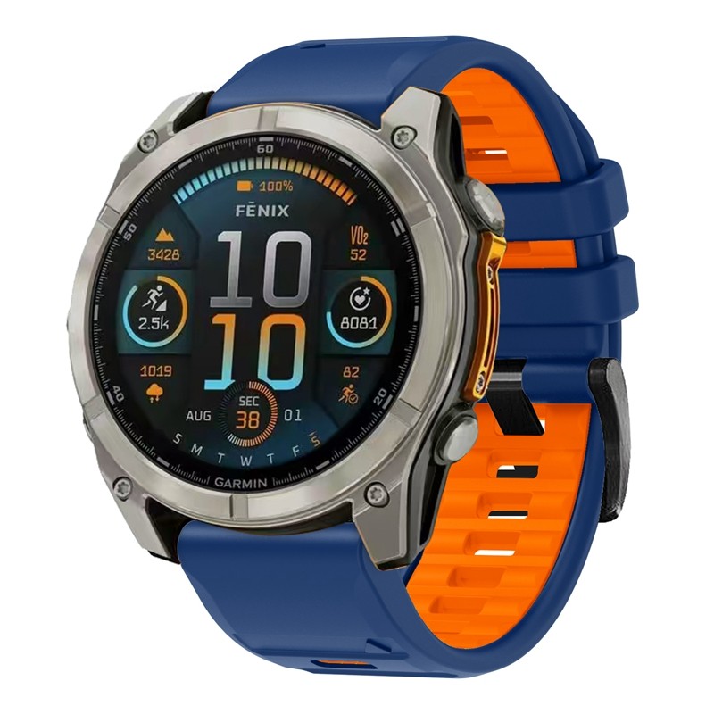 Cinturino Per Garmin Fenix/Forerunner/Instinct - Silicone 22mm, Multicolore - Foto 8