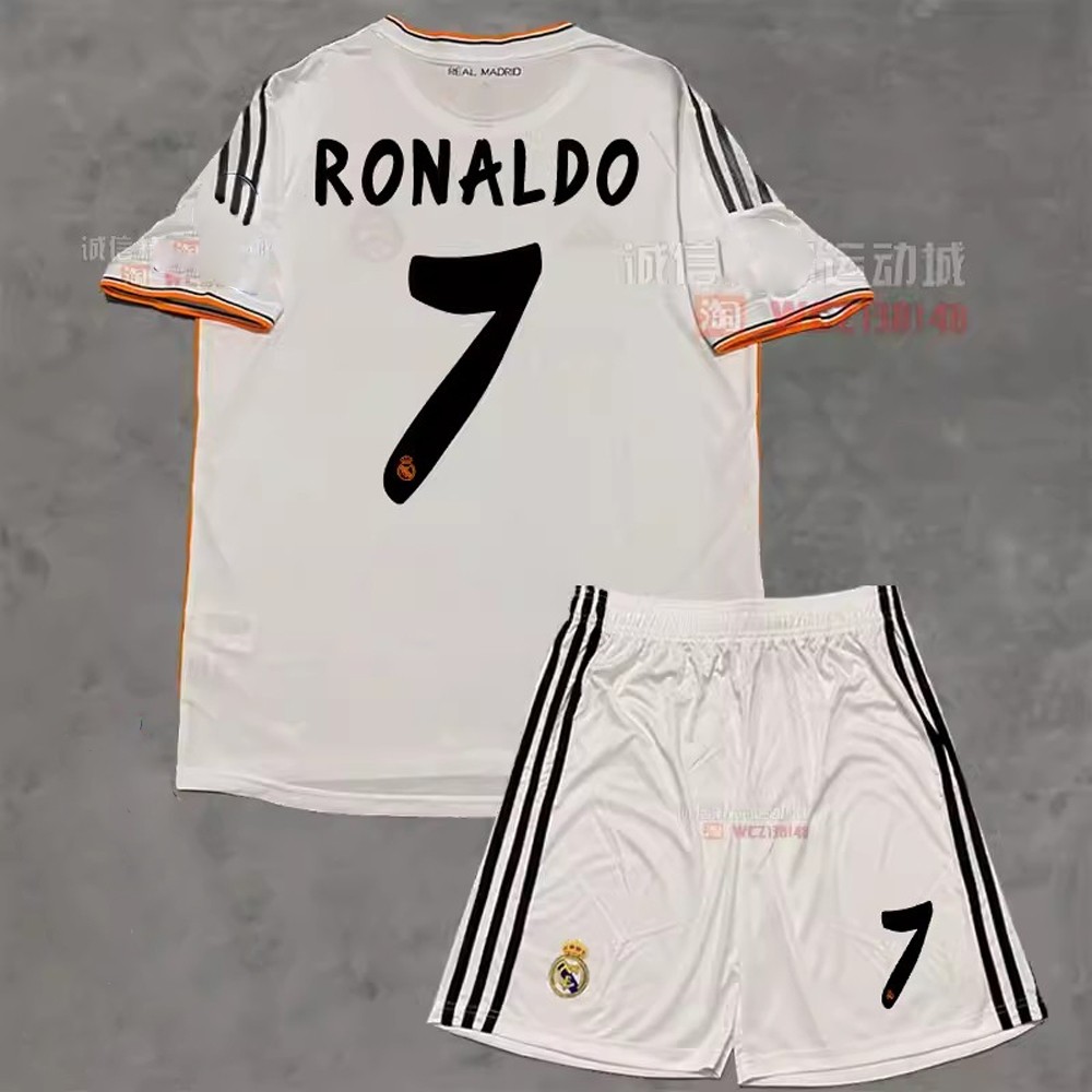 13-14 RMD Retro Home Football Kids Jersey Kit Ramos Cristiano Ronaldo ...