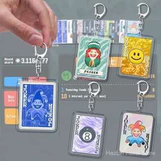 Chaveiros de Jogo Balatro Llavero para Acessórios Bolsa Jogo de Poker Chaveiros de Cartas Joias Amigos Renascimento Pres