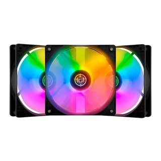 Kit Ventoinhas TGT Striker, Rainbow, 3x120mm, TGT-STK3-BLRBW em Oferta na Shopee