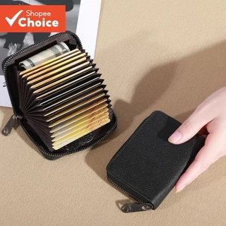 ​ Carteira De Acordeão Compacta Masculina-ID À Prova De Roubo E Organizador De Cartão De Crédito em Oferta na Shopee