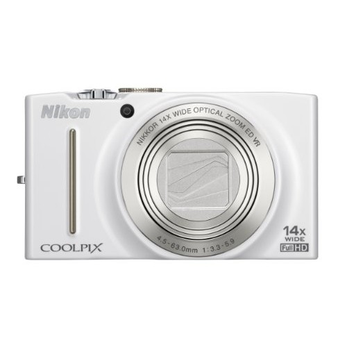 Nikon COOLPIX S8200 ホワイト 希少フルセット 純正ケース付き USED]Do Japão [Usado] Câmera Digital Nikon COOLPIX S8200 Branco