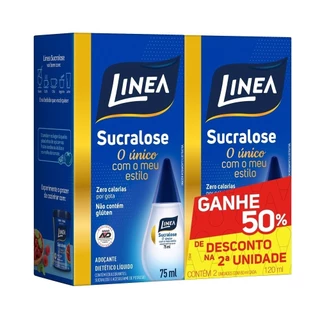 Adoçante Linea Sucralose Líquido 75ml Embalagem com 2 Unidades em Oferta na Shopee