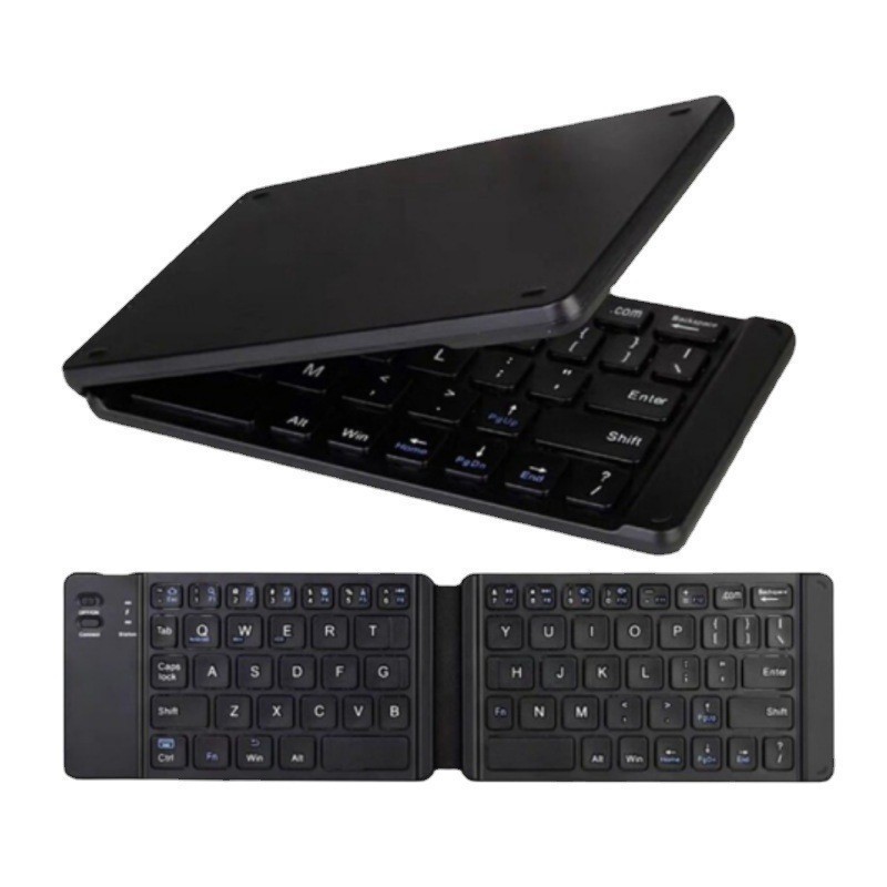 Teclado Sem Fio Portátil Dobrável Tamanho Pequeno Sem Atraso Teclado Via Bluetooth.