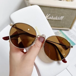 Óculos De Sol Para Mulheres/Moldura Metálica INS Simples Com Estilo Moda
