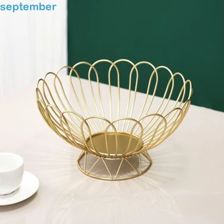 SEPTEMBERB Iron Fruit Bowl , Cesta De Frutas De Luxo Leve E De Estilo Europeu , Mesa De Exposição Simples De Bandejas De Aperitivos Em Ferro Forjado Multiuso