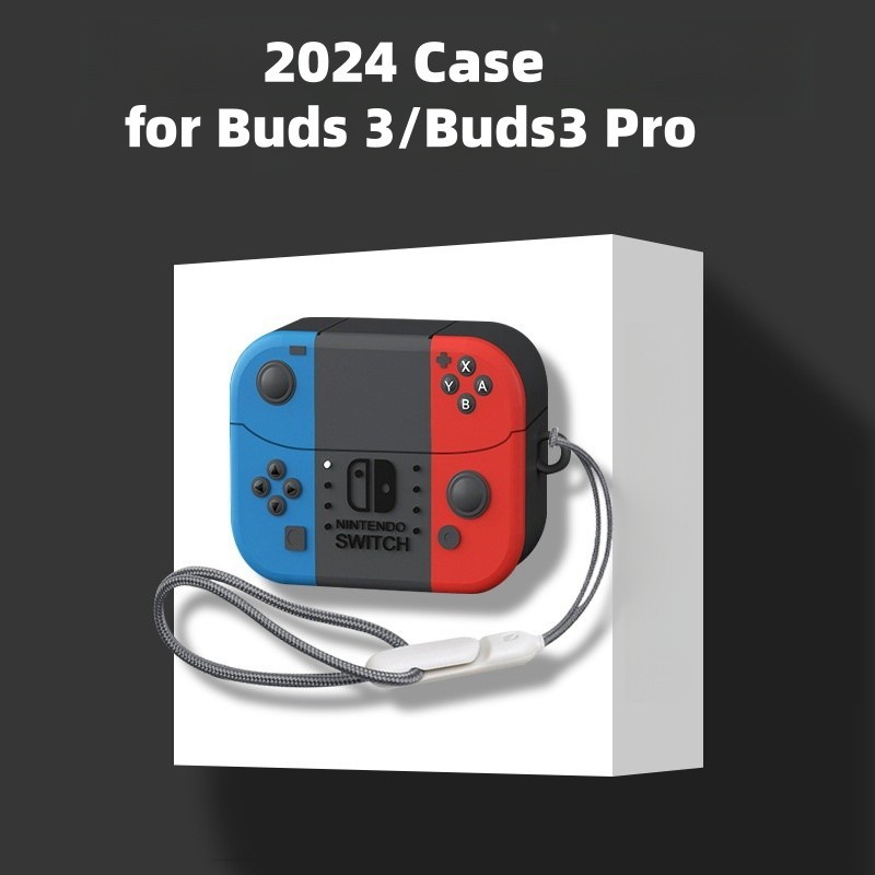 Novo Desenho Animado Anime 3D Caixa De Fones De Ouvido Em Silicone Para samsung galaxy buds 3/buds3 pro Com Lanyard Proteção Anti-Perda Caixas De Botões3