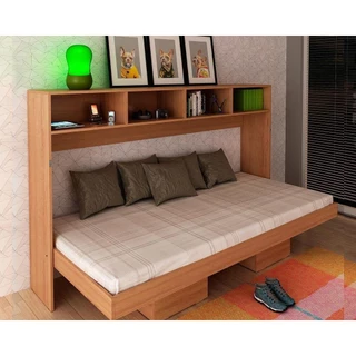Cama Dobrável Multifuncional Articulada CM8020 Amêndoa - Tecno Mobili