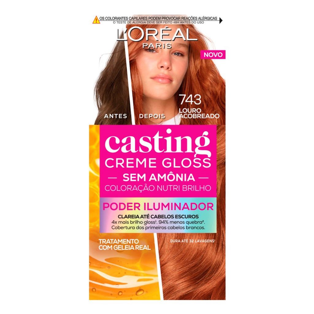 Tintura Casting Creme Gloss Sem Amônia L'oréal Paris Poder Iluminador ...