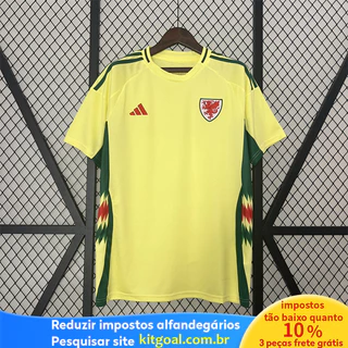 Camisa do futebol 24 /25 W-S away Homens Camisa Esportes Amarelo 00CZ