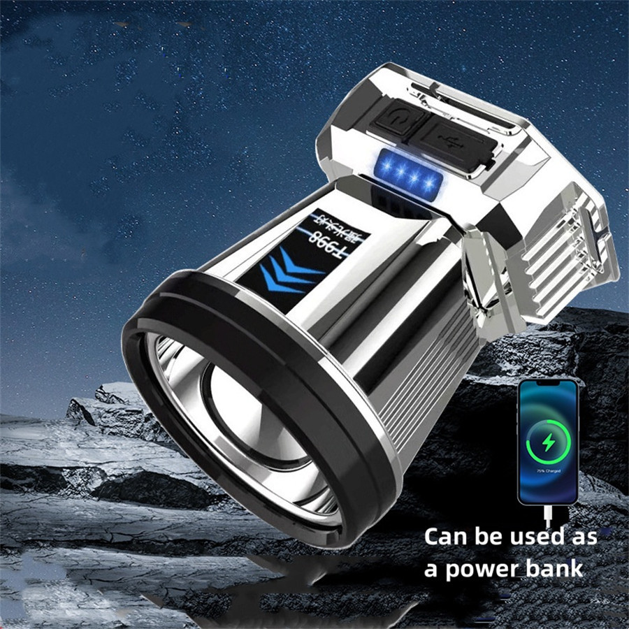 Lanterna Cabeça 1 led com 3 modos Com sensor e faróis giratórios Super ...