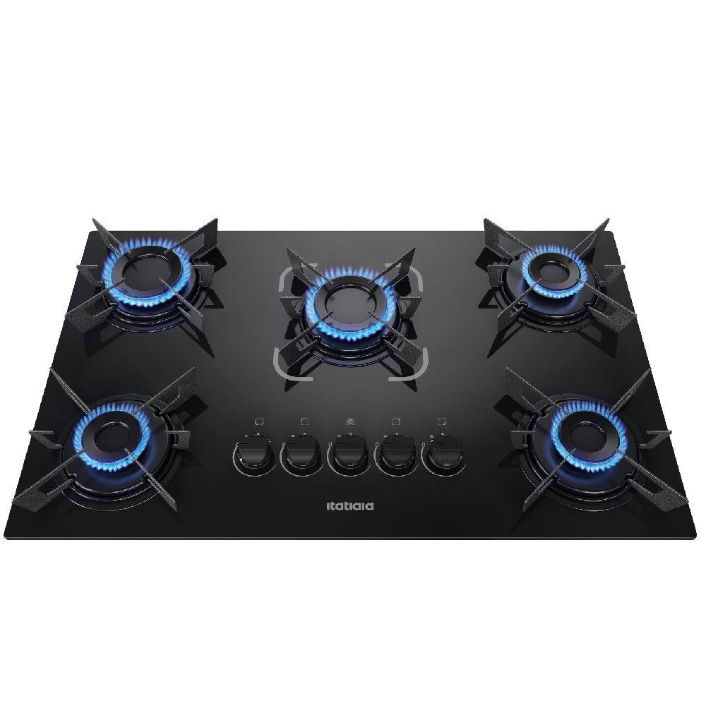 COOKTOP ITATIAIA ELECTRA 5 BOCAS VIDRO PRETO BIVOLT (3700000352 ...
