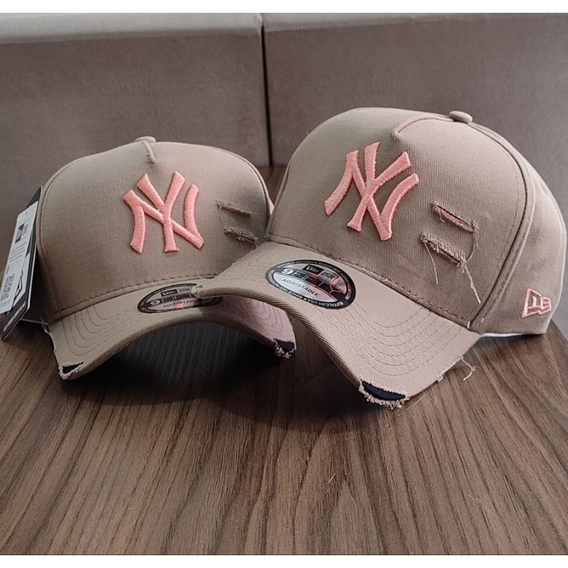 Bonés NY New York yankess moda Aba Curva Trucker rasgado rasgadinho Lançamento promoção