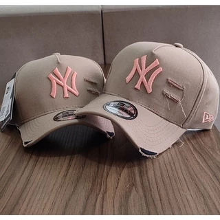 Bonés NY New York yankess moda Aba Curva Trucker rasgado rasgadinho Lançamento promoção