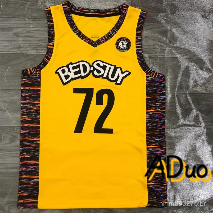 Hot Pressed Camisa Regata Basquete #72 Biggie 2019-20 yellow city edition Jersey